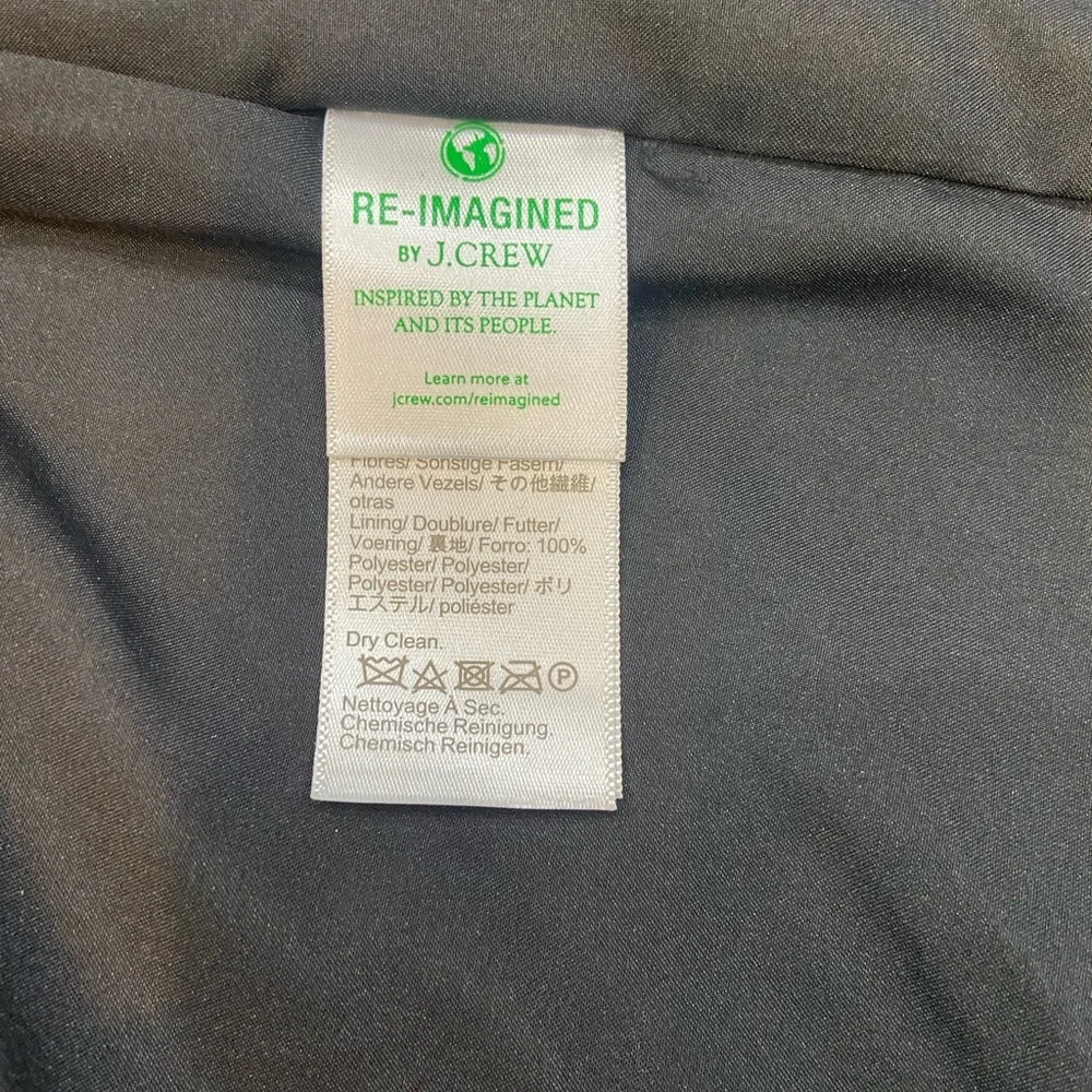 NWT JCrew Black wool blend city coat.  Size 10 sold out. - Picture 9 of 16